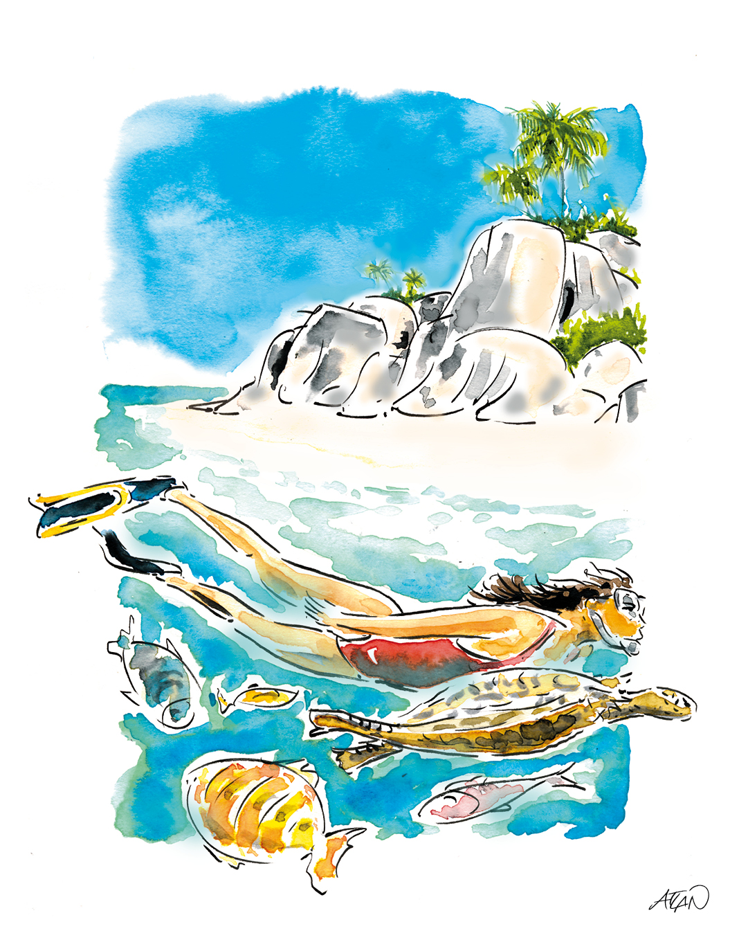SEYCHELLES, Projet pour Hôtel La Réserve Seychelles